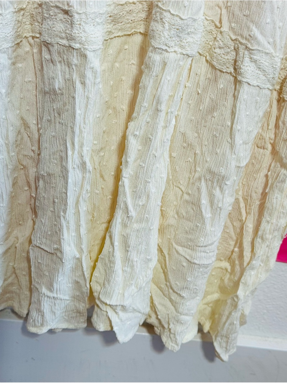 Knox Rose Cream Boho Maxi Dress with V-Neck and Ruffle Sleeves - Picture 8 of 15